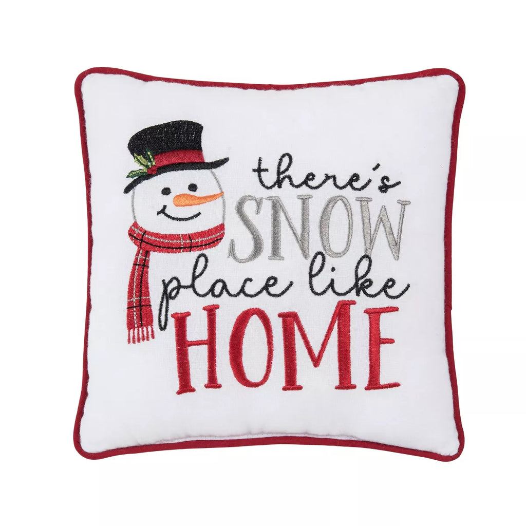 Snow Place Like Home Pillow  C & F   