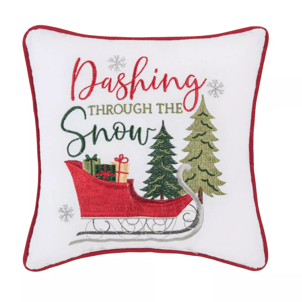 Dashing Through the Snow Pillow  C & F   