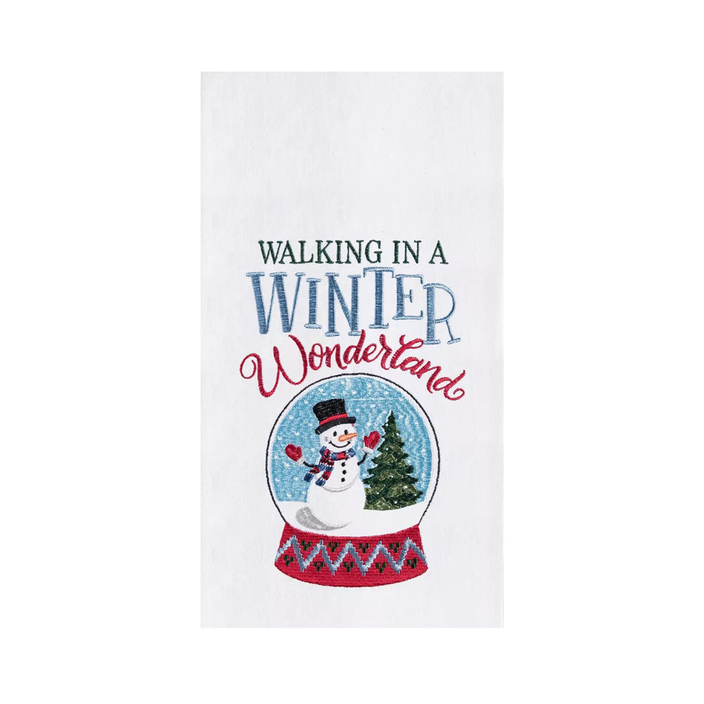 Wonderland Snow Globe Towel  C & F   