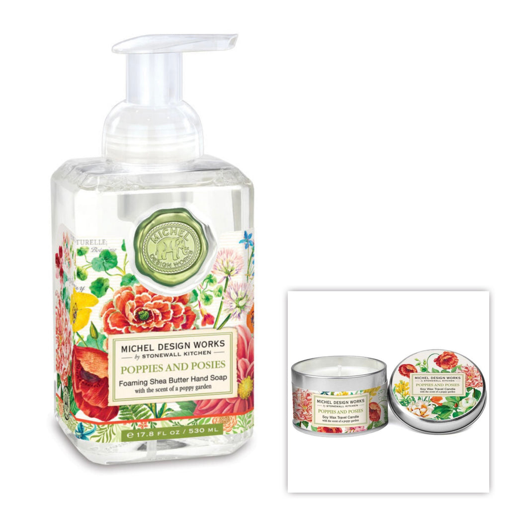 Poppies & Posies Hand Soap & Candle  Michel   