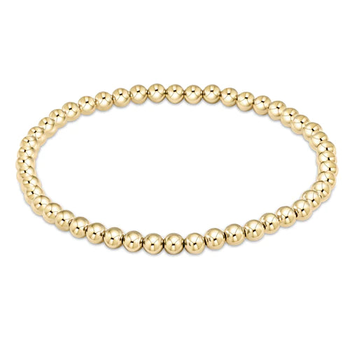 Classic Gold Bead Bracelet  Enewton 4mm  