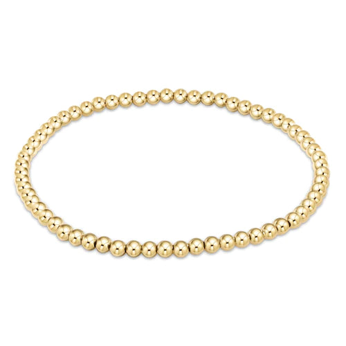 Classic Gold Bead Bracelet  Enewton 3mm  