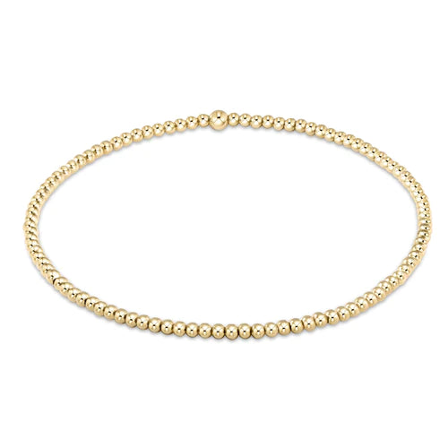 Classic Gold Bead Bracelet  Enewton 2mm  