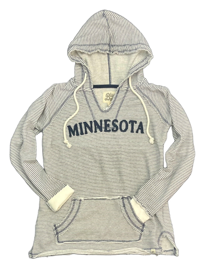 Striped Minnesota Hoodie  Lakeshirts   