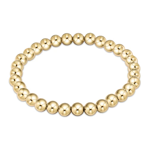 Classic Gold Bead Bracelet  Enewton 6mm  