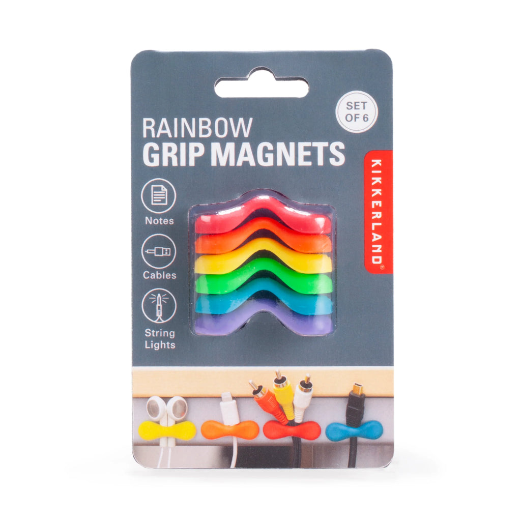 Rainbow Grip Magnets  Kikkerland   