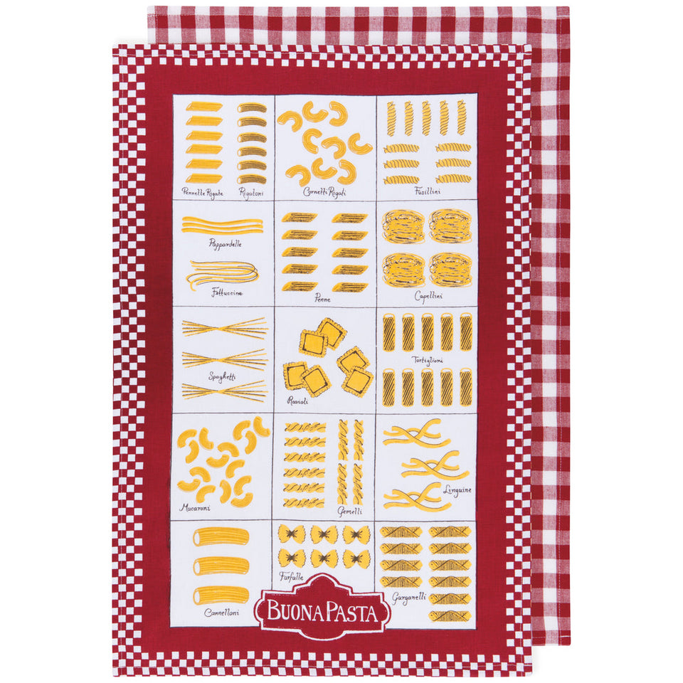 Buona Pasta Dishtowel Set  Now Designs   