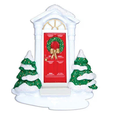 Red Front Door Ornament  Polar X   