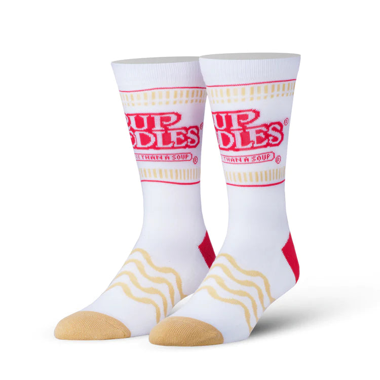 Food Themed Mens Crew Socks  Cool Sox Cup Noodles  