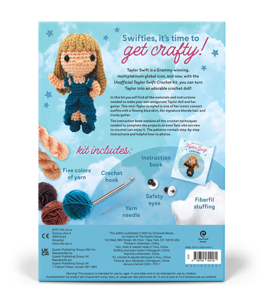 Unofficial Taylor Swift Crochet Kit  Quarto Press   