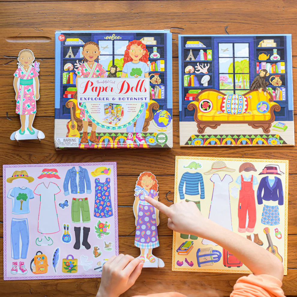 Explorer and Botanist Paper Doll Set  Eeboo   