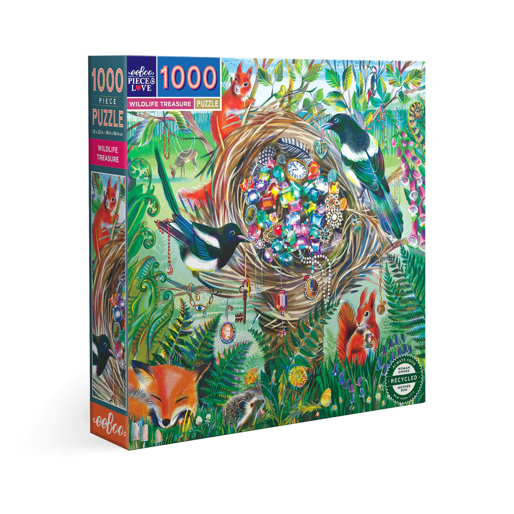 Wildlife Treasure 1000 Piece Puzzle  Eeboo   