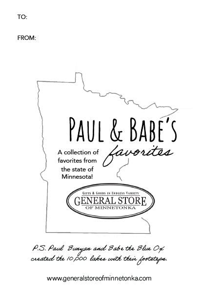 Paul & Babe’s Faves! MN Gift Basket/Box  GSM Gift Baskets   