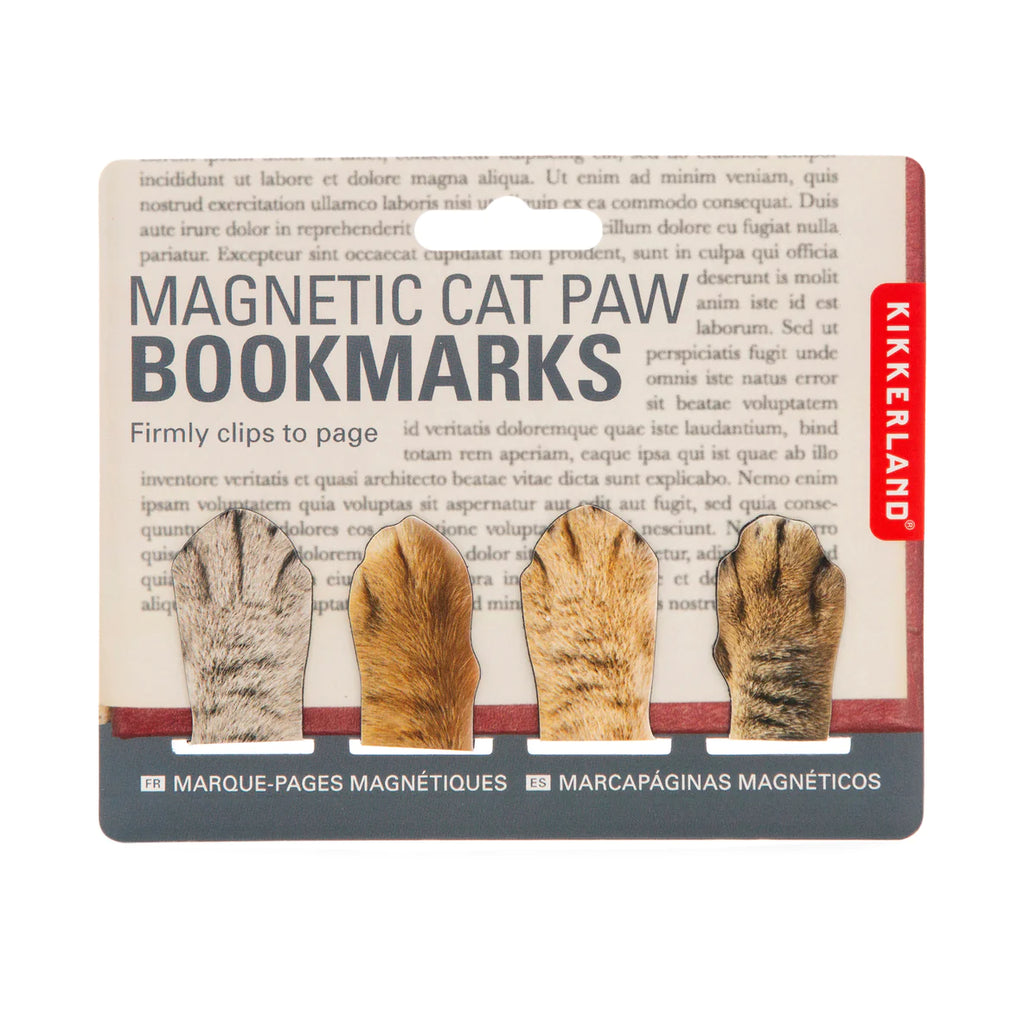 Magnetic Cat Paw Bookmarks  Kikkerland   