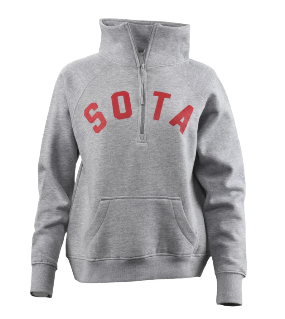 Lila Grey Quarter Zip  Sota Clothing   