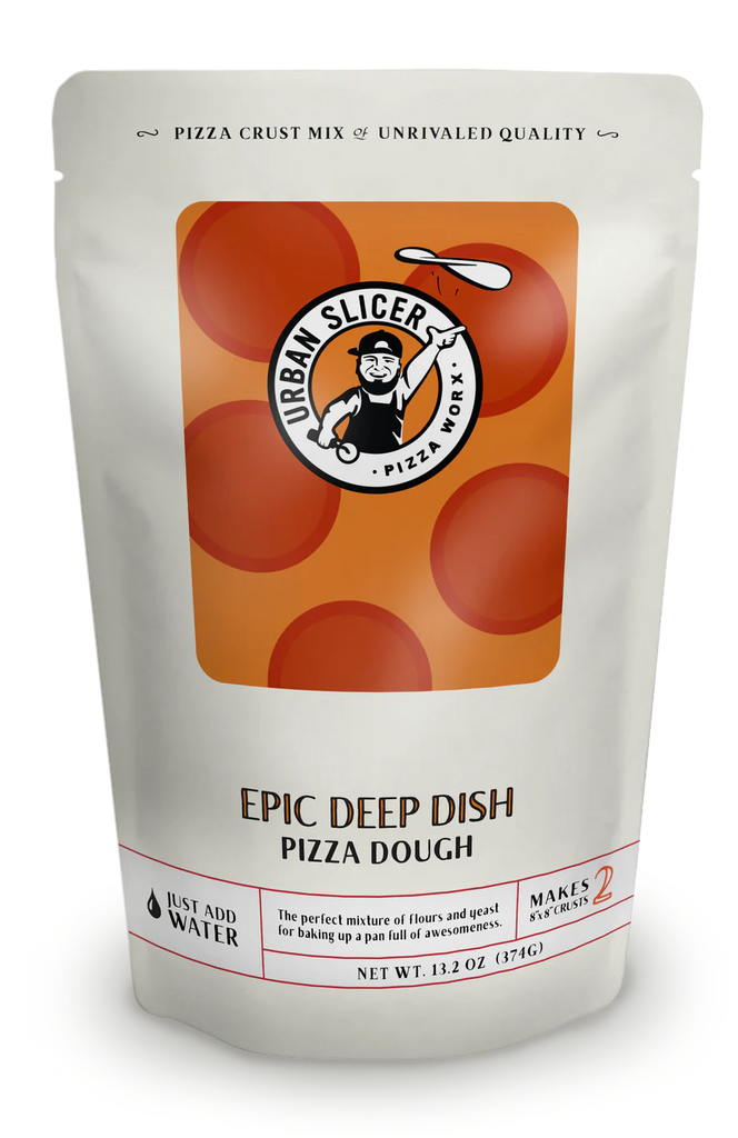 Pizza Dough Mixes  Urban Slicer Pizza Worx Epic Deep Dish Pizza Dough  