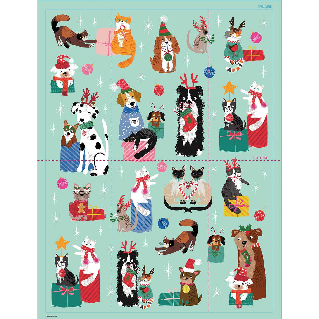 Happy Holidays Tea Towel  Werkshoppe   