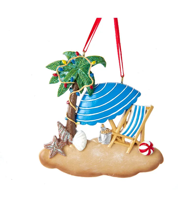 Beach Personalized Ornament  Kurt Adler   