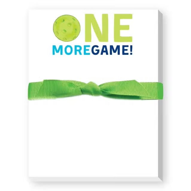 One More Game Pickleball Mini Notepad  Donovan Designs   