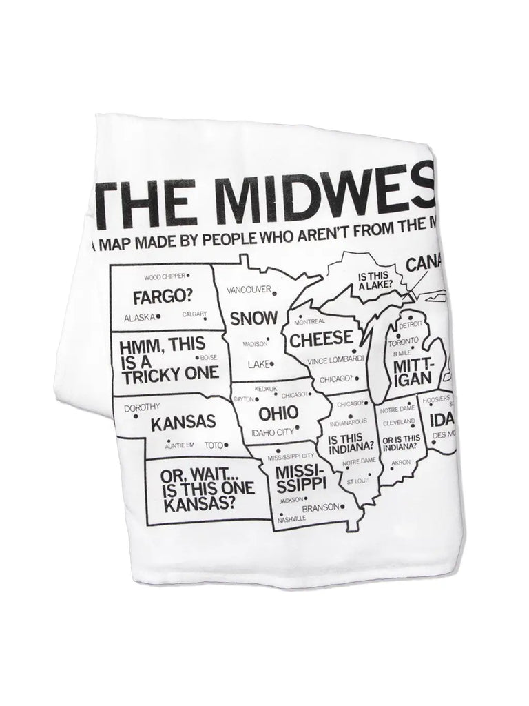 Midwest Map Kitchen Towel  Raygun   