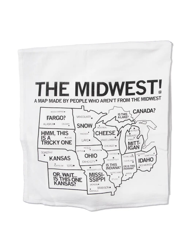 Midwest Map Kitchen Towel  Raygun   