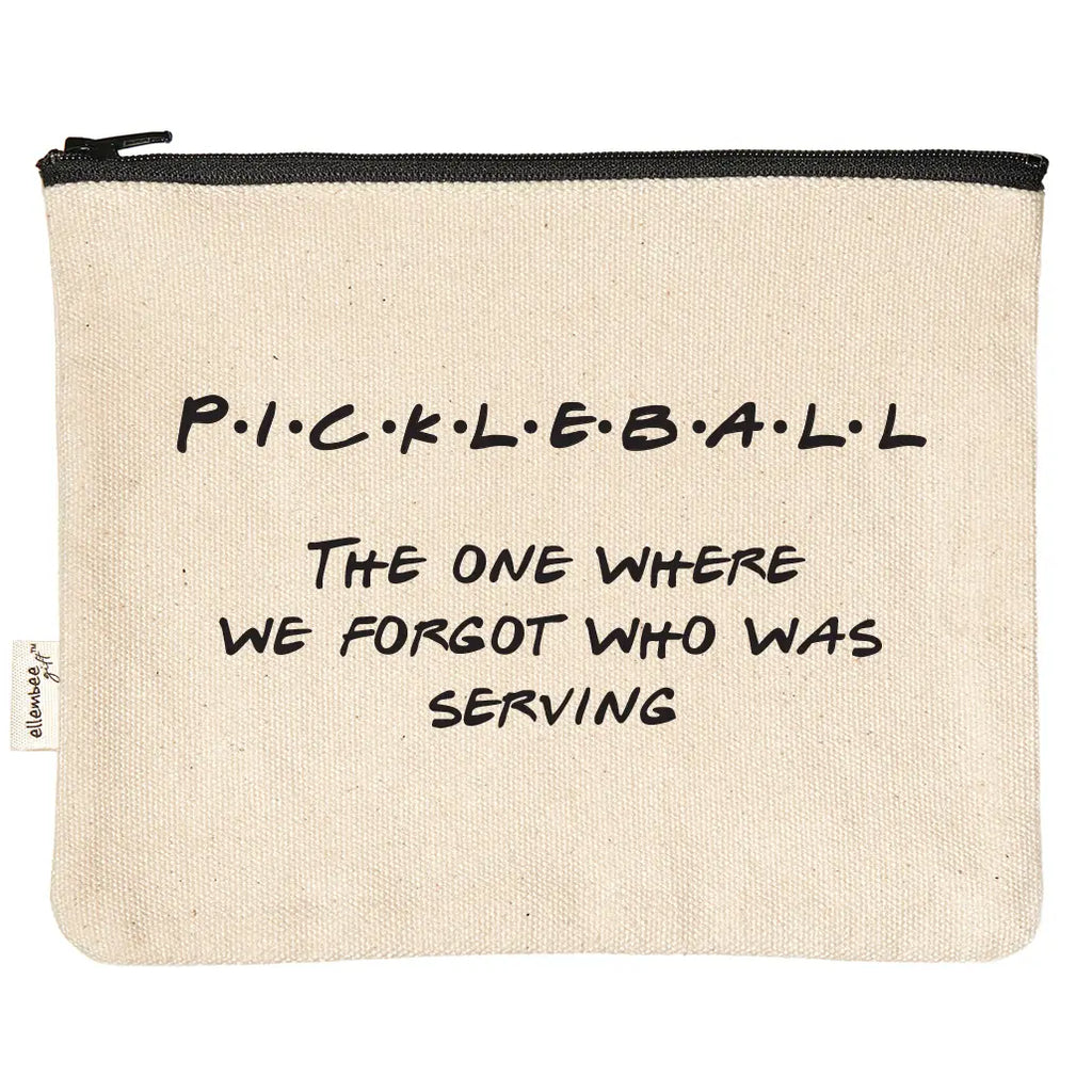 Pickleball Zipper Pouch  Ellembee Gift   