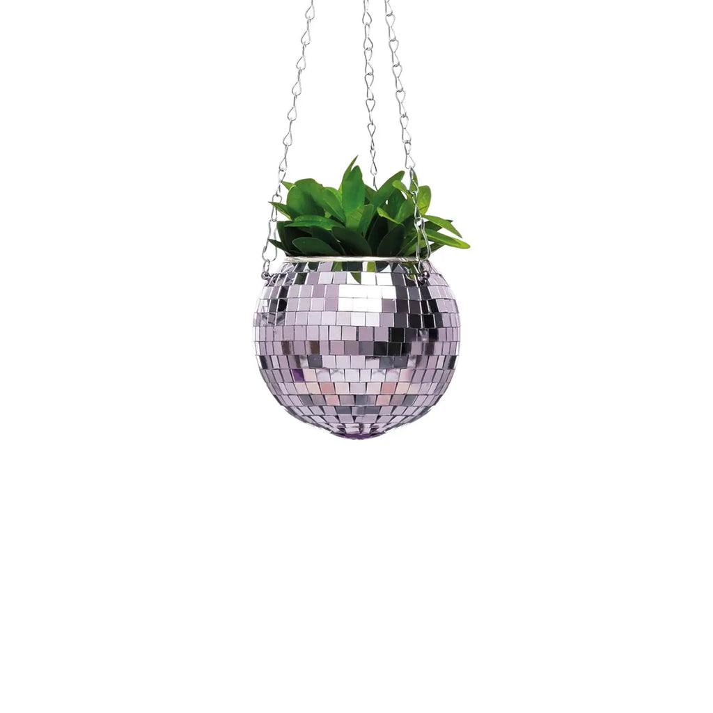 Disco Ball Hanging Planter  Bubblegum Stuff 6"  