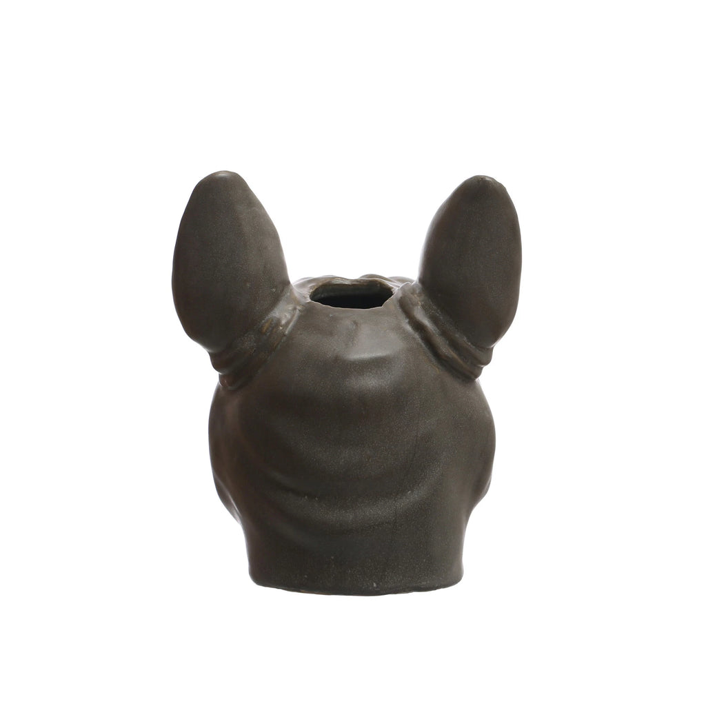 French Bulldog Head Vase  Creative Co-Op   