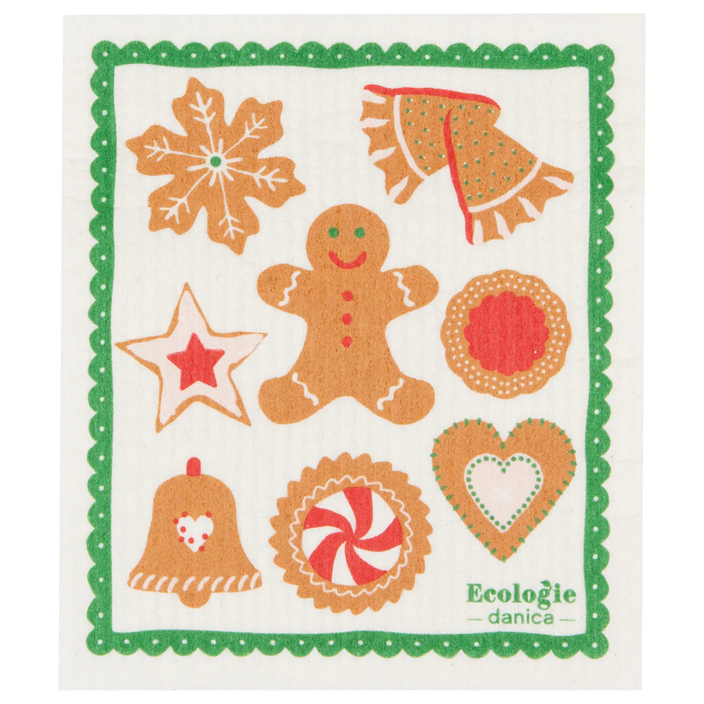 Holiday Swedish Sponge Cloth  Now Designs Holiday Cookies  