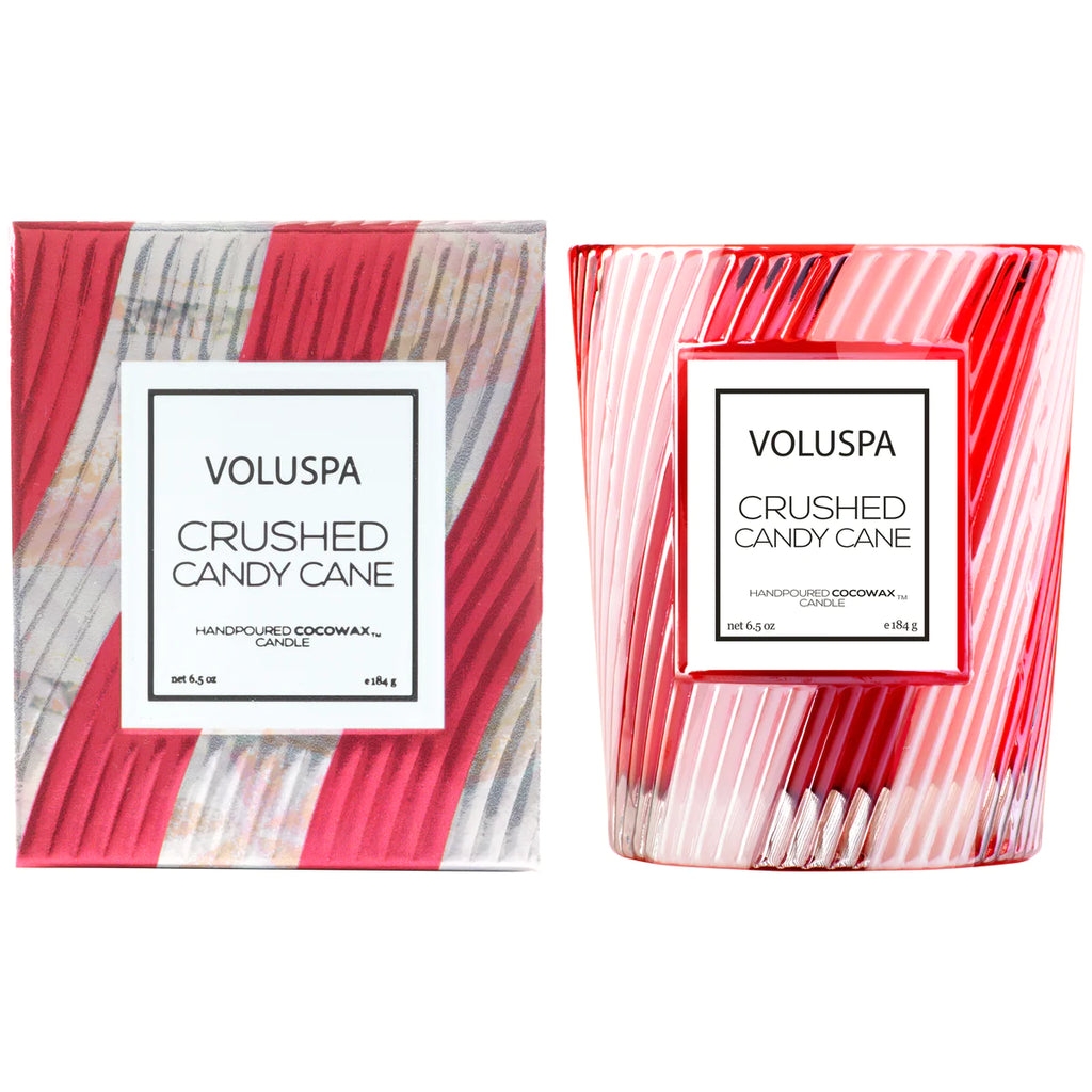 Crushed Candy Cane Candles  Voluspa   