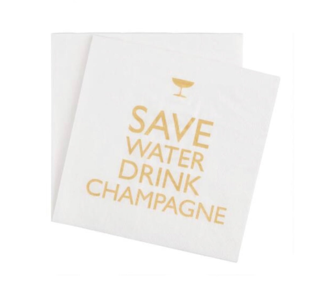 Drink Champagne! Cocktail Napkin  PPD   