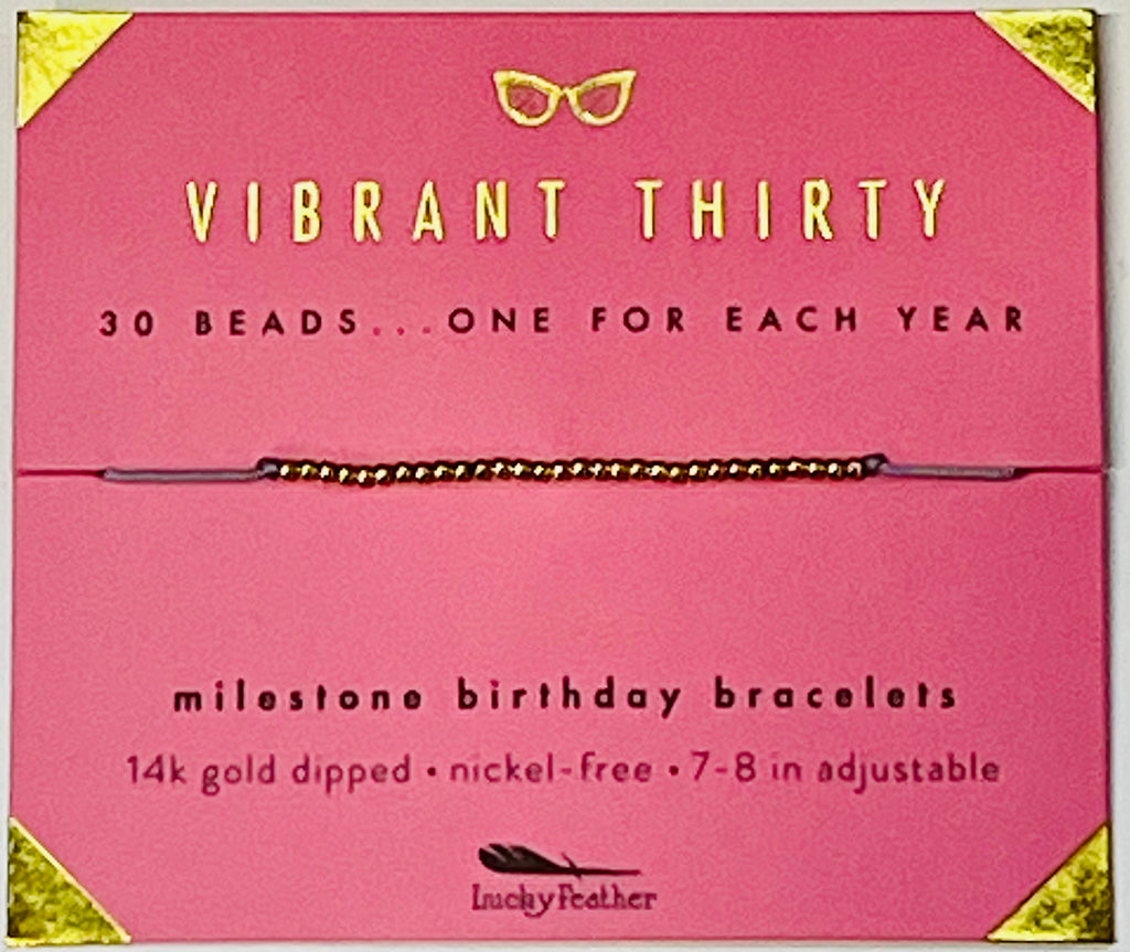 Vibrant Thirty Bracelet  Lucky Feather   