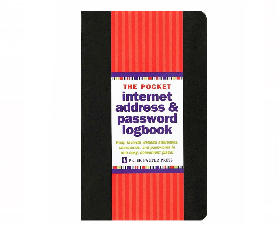 Internet Address and Password Logbook  Peter Pauper Press Pocket  