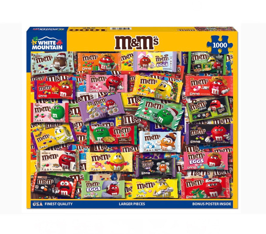 M&M's 1000 Piece Puzzle  White Mountain Puzzles   