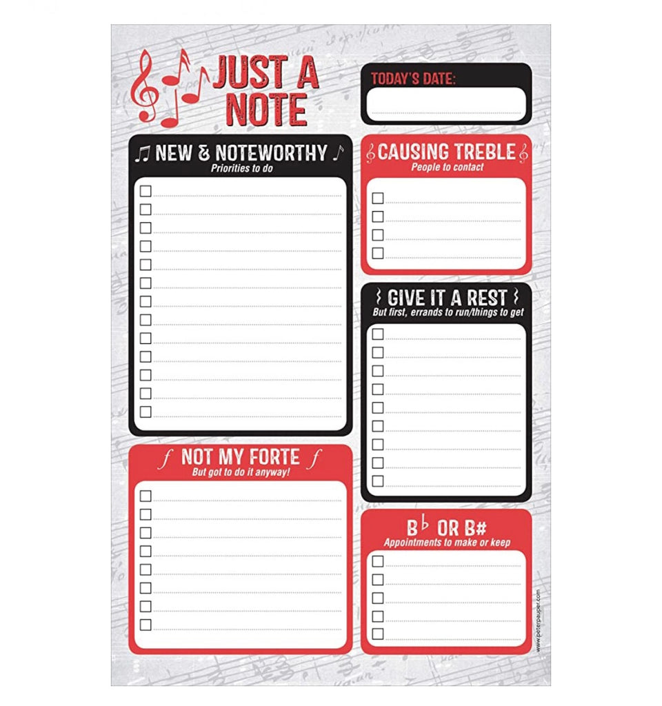 Just A Note Note Pad  Peter Pauper Press   