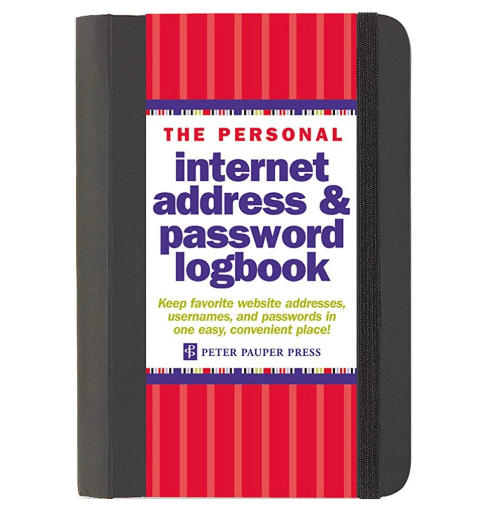 Internet Address and Password Logbook  Peter Pauper Press Personal  