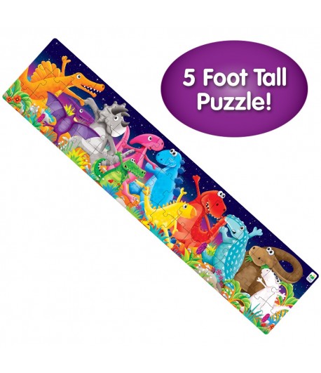 Long & Tall Puzzle- Color Dancing Dinos  University Games   