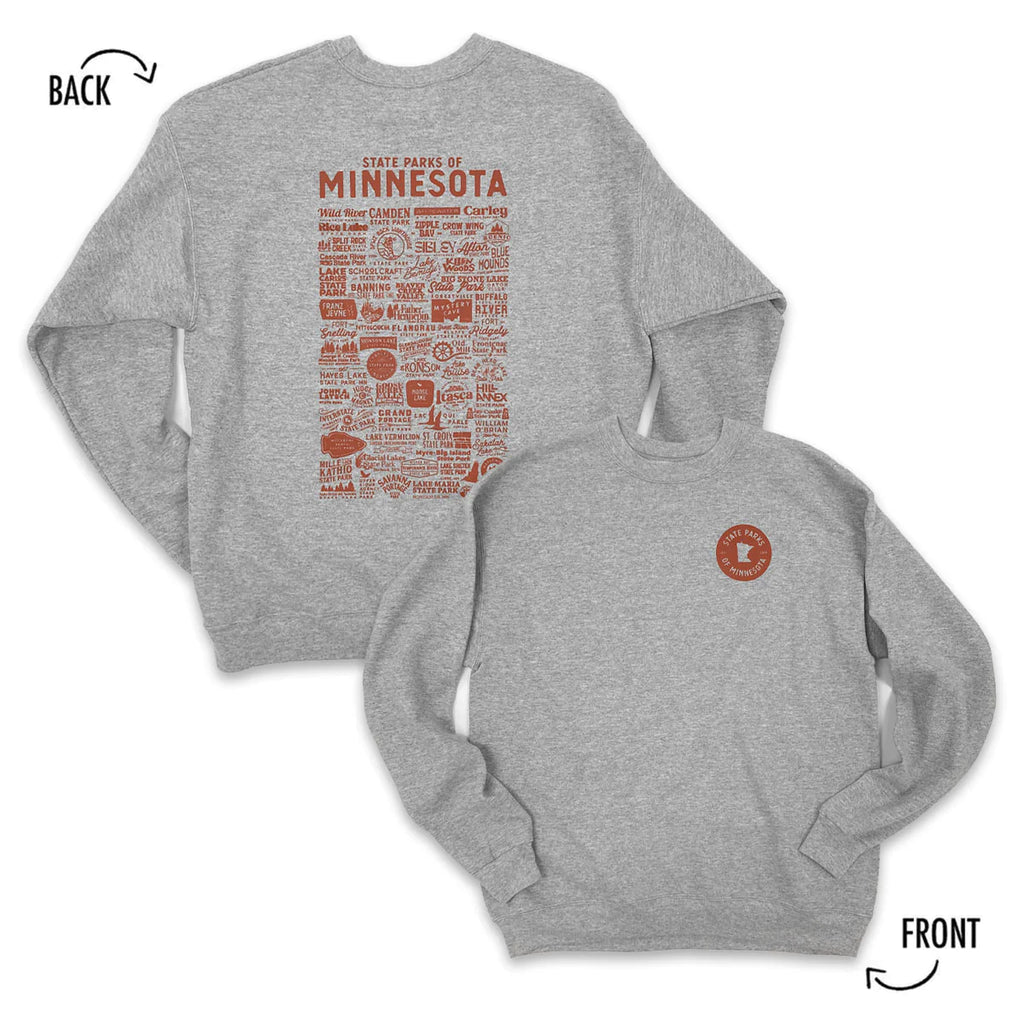 State Parks of Minnesota Crewneck  218 Clothing   