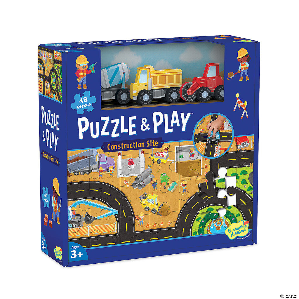 Puzzle & Play: Construction Site  Mindware   