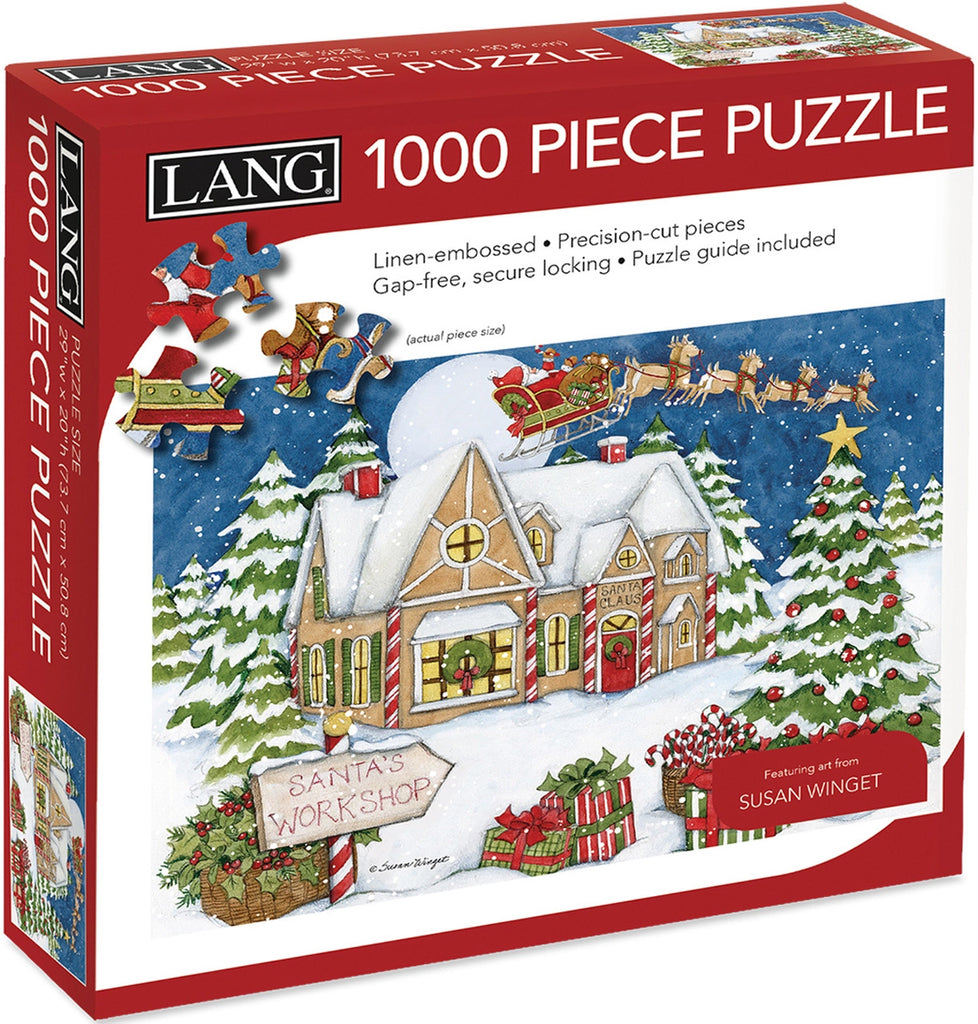 Santa's Workshop 1000 Piece Puzzle  Lang   