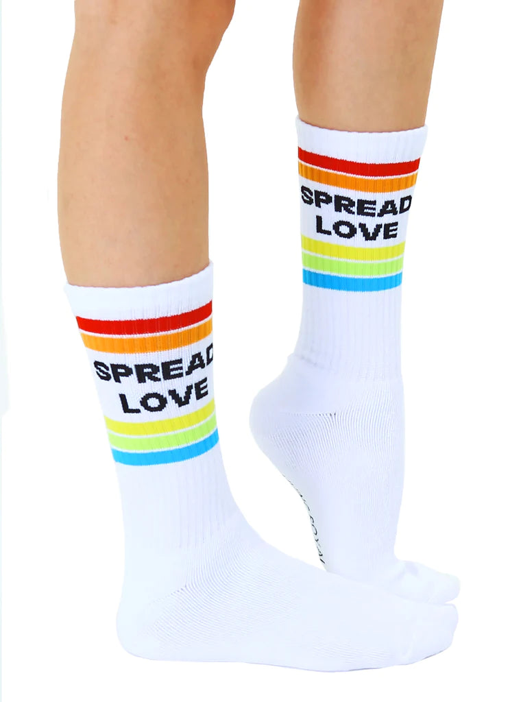 Spread Love Crew Socks  Living Royal   