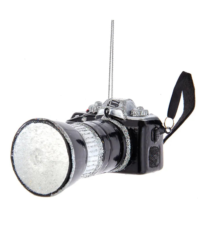 Camera Glass Ornament  Kurt Adler   