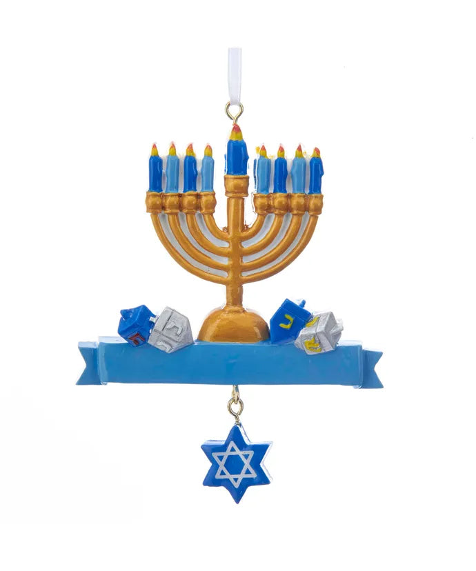 Hanukkah Personalized Ornament  Kurt Adler   