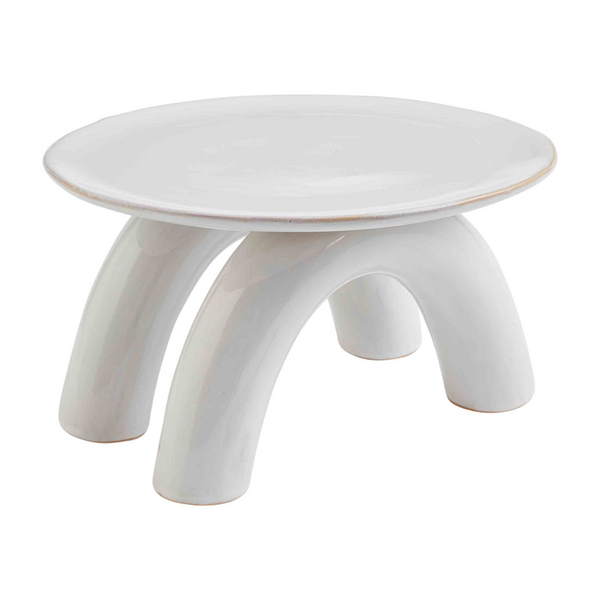 Modern White Pedestal  Mud Pie   