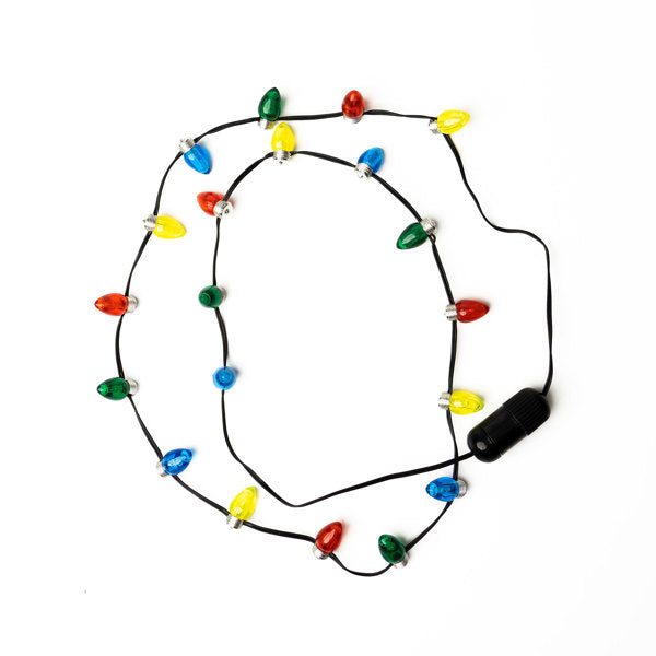 Flashing Holiday Bulb Necklace  DM Merchandising   