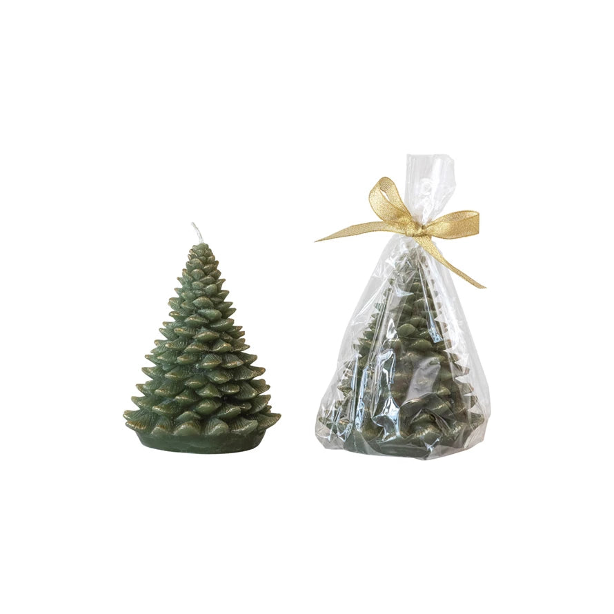 Tree Shaped Candles  Creative Co-Op 3"x 5"  