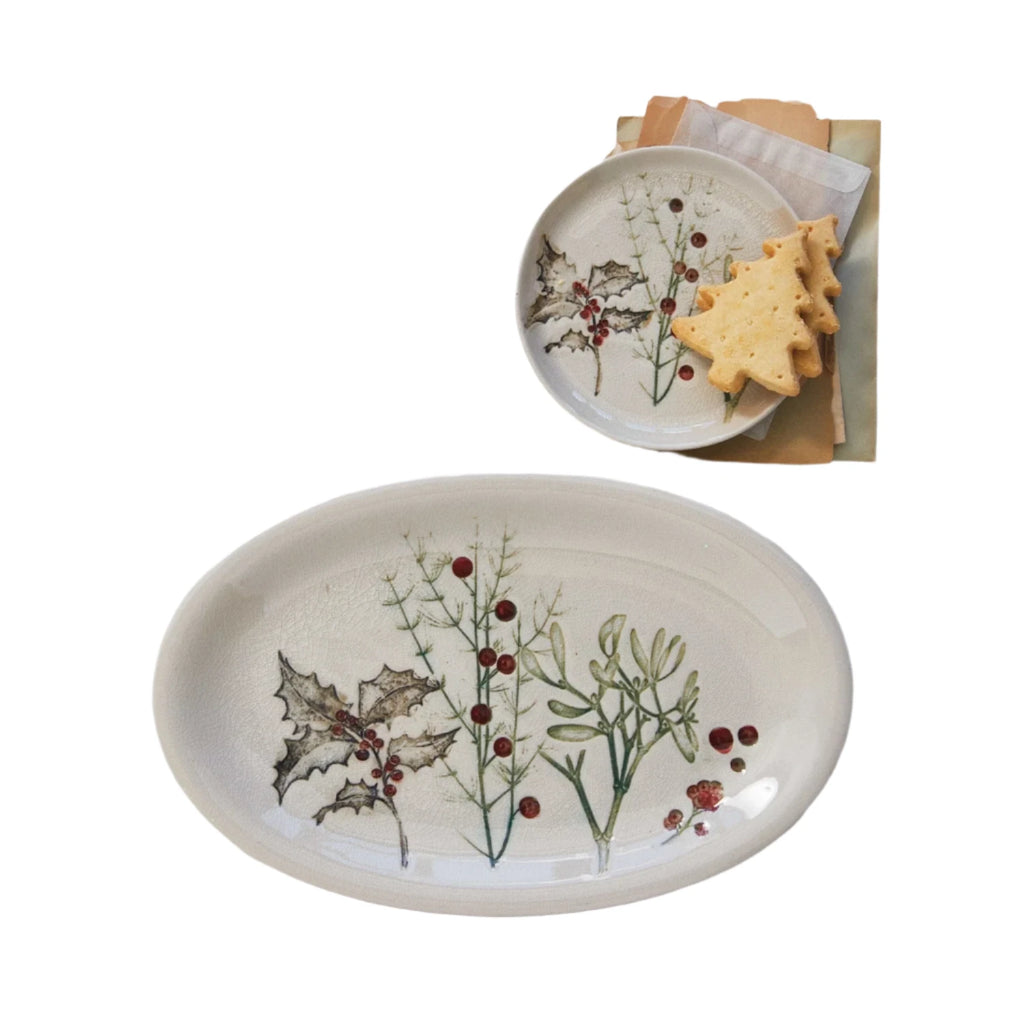 Seasonal Botanicals Stoneware  Creative Co-Op   