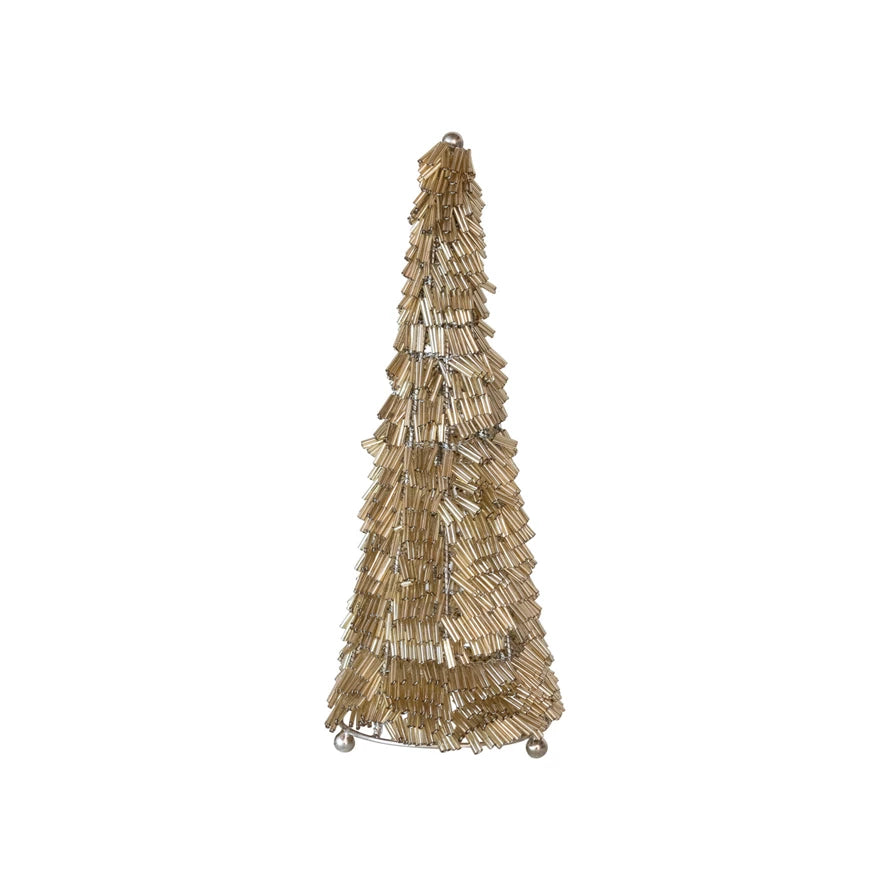 Gold & Nickel Finish Christmas Tree  Creative Co-Op 3.5" x 10"  