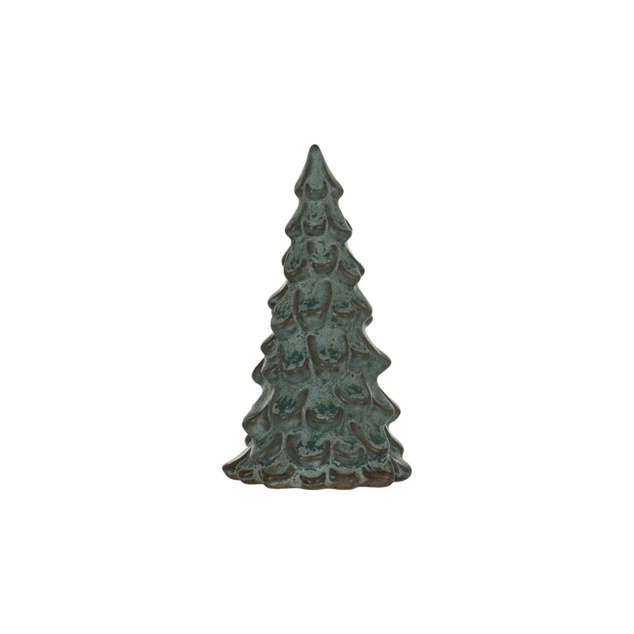 Small Green Stoneware Tree  Creative Co-Op   