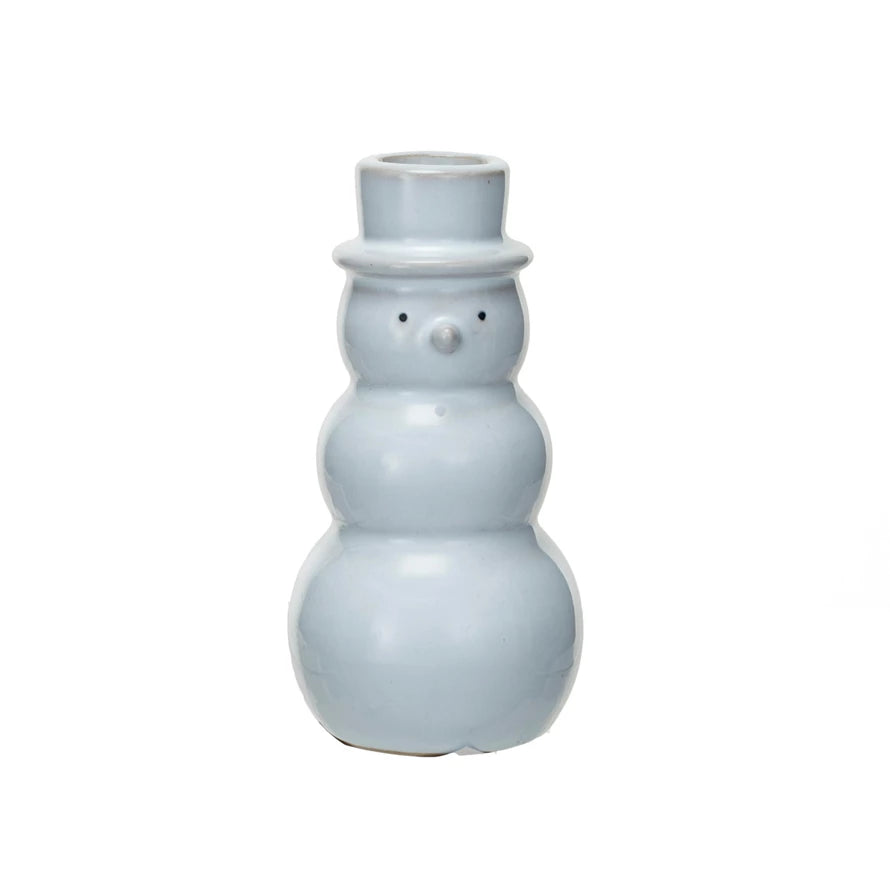 Snowman Taper Holder  Creative Co-Op   